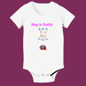 Hug is smile baby psychedelic white