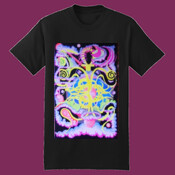 neon tshirt design ankh