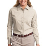 Finest quality Ladies Long Sleeve Easy Care Soil Resistant Shirt